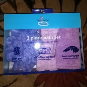 Purple bath set - 3 piece